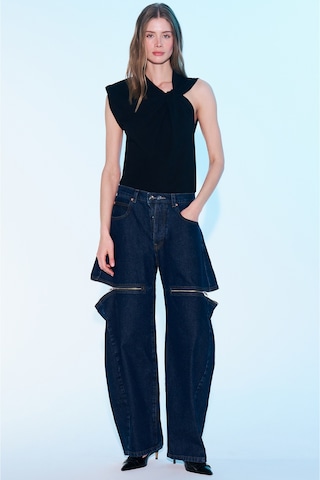 Sagaza Studio Ss6044 Düğümlü Bluz SIYAH