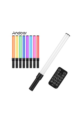 Andoer D3 Elde Taşınabilir Rgb Led Video Işık Tüpü Siyah Siyah