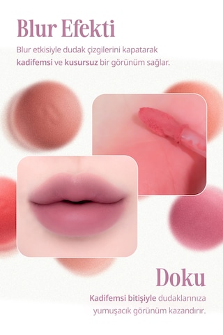 Blur Efektiyle Dolgun Görünüm Sunan Kadife Bitişli Tint Clıo Volumate Blur Tint 109 Dusty Mauve