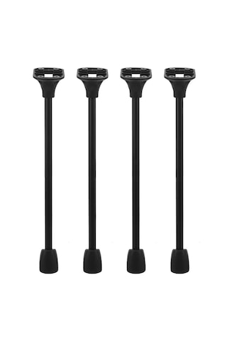 Microcase 25 Cm Metal Katlanabilir Masa Ve Sehpa Ayak Takımı 4 Adet - Al5058 Siyah