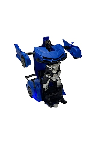 Uzaktan Kumandalı Robota Dönüşen Araba Ferrari - Mavi