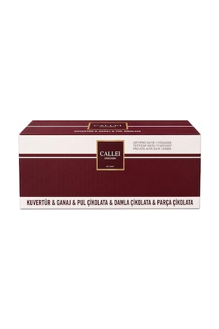 Callei Chocolate Sütlü Damla Çikolata 3 Kg Pasta, Kurabiye Ve Tatlı Tarifleri İçin Profesyonel Sütlü Çikolata
