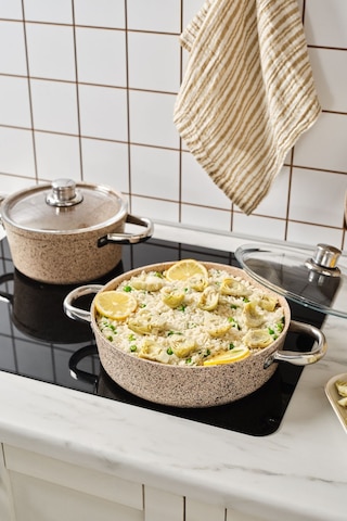 Karaca Biogranit Nare 7 Parça Tencere Seti Kahverengi