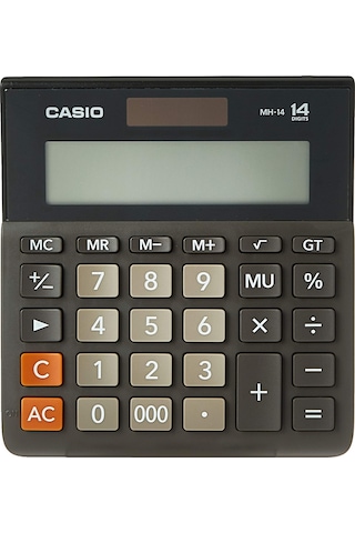 Casio MH-14-BK Masaüstü 14 Hane Hesap Makinesi