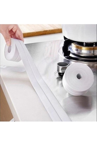 Su Sızdırmaz Lavabo Kenar Bandı Beyaz Dekor Kenar Yapıştırma
