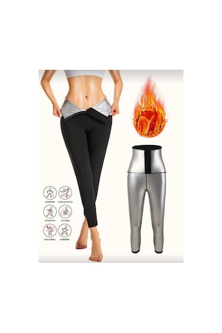 Fit Women Yüksek Bel Agraflı Tayt 4409 Siyah