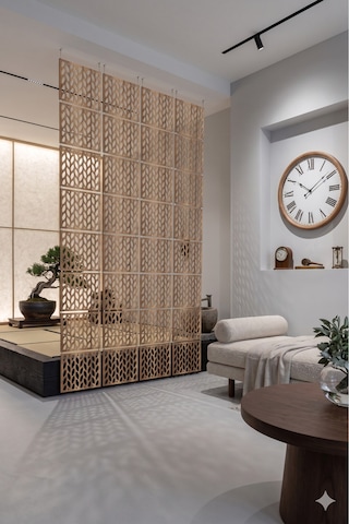 Lazer Kesim Paravan, Ahşap Separatör, Oda 4'lü Panel Levha Model28 40 X 40 Cm