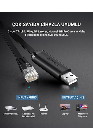 Ugreen Usb Ethernet Rj45 Dönüştürücü Kablo 3 Metre, 60813