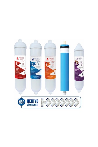 Piksel Aqua Kapalı Kasa 5 Aşama Su Arıtma Cihazı Filtresi