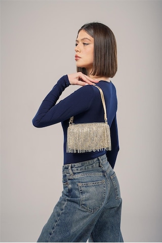 Ççs Kadın 17769 Omuz Askılı El Çantası Altın