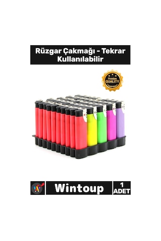 Çakmak Ergonomik Gazlı Doldurulabilir Şık Kamp Tipi Dış Mekan Tekrar Kullanılabilir Rüzgar Çakmağı