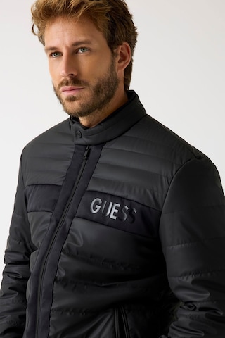 Guess Erkek Şişme Mont Siyah