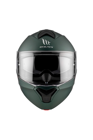 Mt Genesis Sv Solid A6 Mat Yeşil Çene Açılır Kask Yeşil