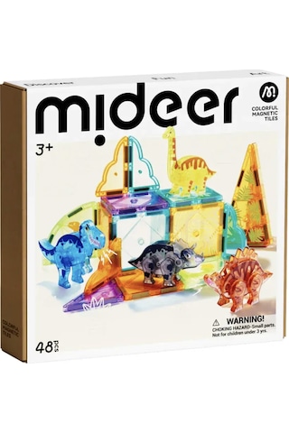 Mideer Renkli Magnetic Tiles - Jurassic Macerası