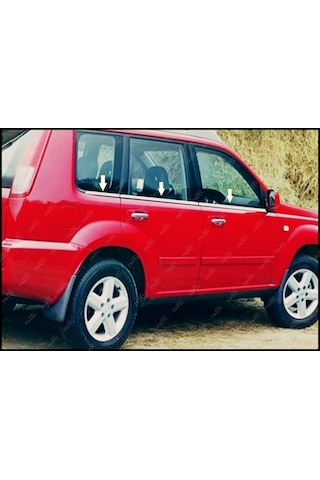 Ebal Otomotiv Nissan X-Trail Krom Cam Çıtası 6 prç. 2000-2007 P.Çelik