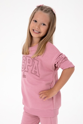 U.s. Polo Assn. Kız Çocuk Gül Kurusu Pijama Takım 50318951-vr026 Gul Kurusu