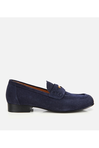 Hotiç Kadın Süet Deri Lacivert Klasik Loafer 01ayh312950a680 01ayh312950a680