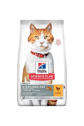 Hill's Sterilised Tavuklu Kısırlaştırılmış Yetişkin Kedi Maması 2 x 1500 G
