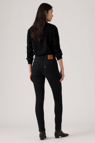Levi's 721 Yüksek Bel Skinny Worn Midnight Siyah Kadın Jean-16562