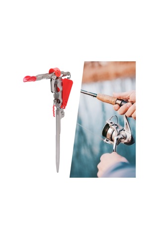 Xindoker Stainless Steel Otomatik Balıkçılık Kamışı Tutucu, Yüksek Hassasiyetli Yaylı Tetikli, Çok Amaçlı Çelik Konstrüksiyon, Kolay Taşınabilir Ve Katlanabilir