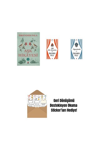 Aşk Hikâyesi + Aşk Bir Zamanlar Ciltli + Nizamülmülk Ciltli + Okuma Sticker'ları