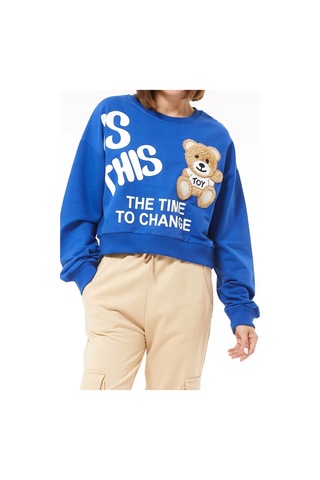 Ayıcık Figürlü Kısa Sweat 001