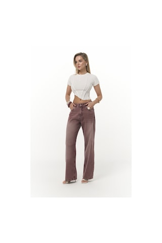 Mai Collection Mai Studios Co. Norris Asimetrik Ekru Crop Ekru