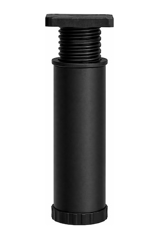 Metal Mobilya Koltuk 13 -17 Cm Ayarlı Orta Destek Ayağı Mat Siyah