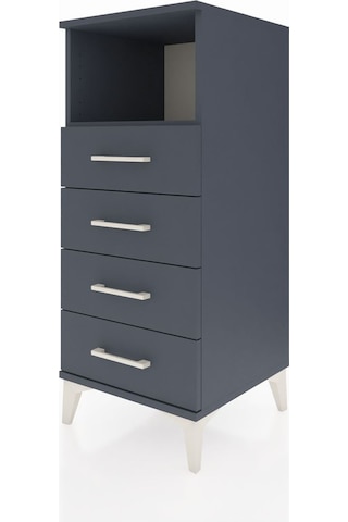 Hyperion Komodin Tek Raflı 4 Çekmeceli 44x44x106 Antrasit-ant... Antrasit