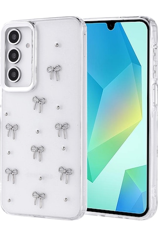 Galaxy A16 Uyumlu Kılıf Airbag Tasarımlı Simli Şeffaf Zore Kutup Kapak - Fiyonk Fiyonk