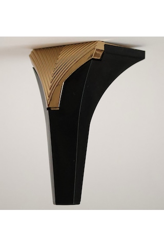 Ahsen Venedik Siyah Gold Dekoratif 15 Cm Mobilya Ayağı