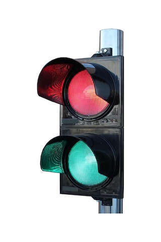 300 Mm Power Ledli Kırmızı Yeşil İkili Sinyal Verici, Trafik Lambası-3022