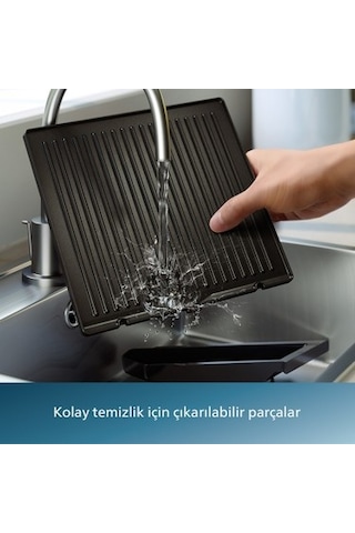 2200w Güçte Izgara Ve Tost Makinesi, Çıkarılabilir Plakalar İle