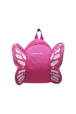 Pembe Kelebek Çocuk Sırt Çantası Pembe Özel Tasarım