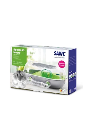 Savic Spelos Metro Küçük Evcil Hayvan Kafesi Şeffaf Hamster Ve Kemirgen Habitatı Dayanıklı Tasarım