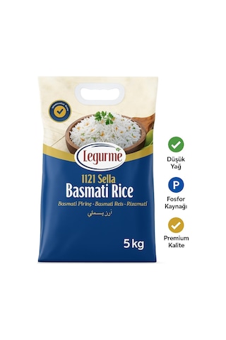 Yayla Legurme Basmati Pirinç 5 Kg