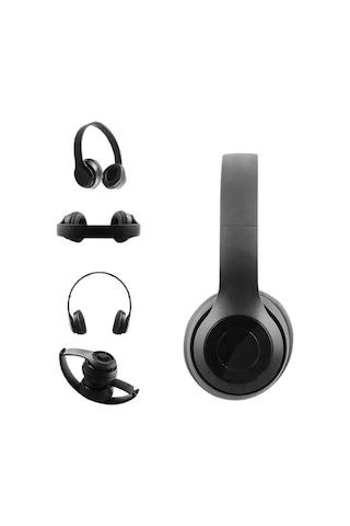Bluetooth - 579 - Kablosuz Kulaklık Siyah Wireless 5.0 Kulak Üstü Uzun - Spt-gld - Pil Ömrü
