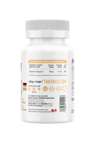 Magnesium Bisglycinate, 60 Vegan Kapsül