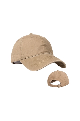 Perlotus Pamuklu Unisex Beyzbol Şapkası, Ayarlanabilir Metal Tokalı 58-60 Cm, 4 Mevsim Günlük Kullanım Şapka, Casual Outdoor BEJ