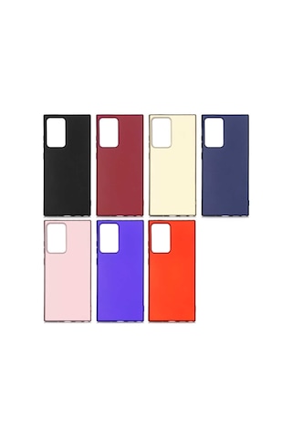 Galaxy Note 20 Ultra Kılıf Zore Premier Silikon Kapak Mürdüm