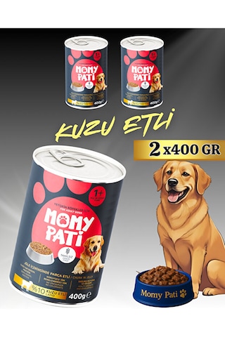 Etli Konserve Köpek Maması 400 Gr X 2 Adet Yetişkin Köpekler İçin