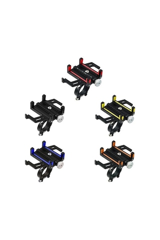 Ebitda Alüminyum Motosiklet Bisiklet Telefon Tutucu, Mavi, Navigasyon Destekli, Çap 22-32mm Mavi