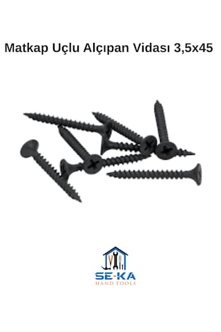 Matkap Uçlu Alçıpan Vidası 3,5x45 - 1000 Adet 3.5 x 45