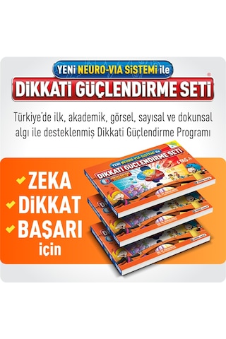 Dikkati Güçlendirme Seti 6 Yaş (3 Kitap Takım) - Osman Abalı - Adeda