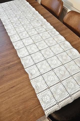 Pvc Dantel Raf -dolap -çekmece -masa - Sehpa -örtüsü - 50 Cm X 3 Metre-desen3 Beyaz