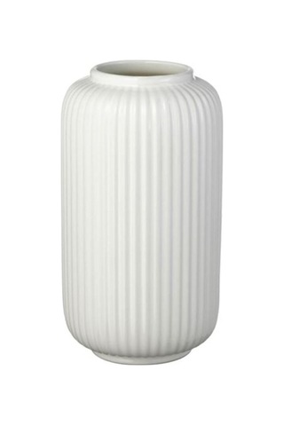 Stilren 22 Cm Vazo, Dekoratif Çiçeklik, Beyaz, Stoneware Çok Renkli