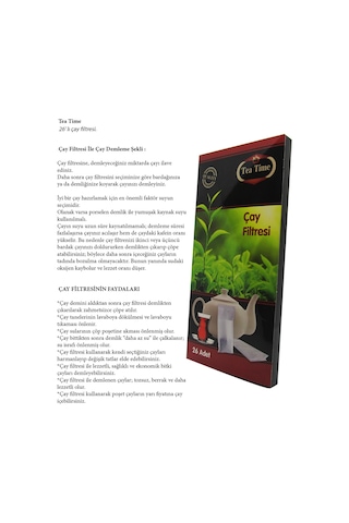 Tea Time Çay Filtresi (Çay Demleme Poşeti) 10 x 26'lı