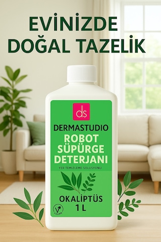 Robot Süpürge Deterjanı Okaliptüs 1 L Yer Temizleme Solüsyonu Tekli