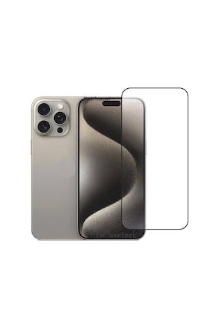 Iphone 15 Pro Uyumlu Tam Kaplar Seramik Esnek Ekran Koruyucu Kırılmaz Cam