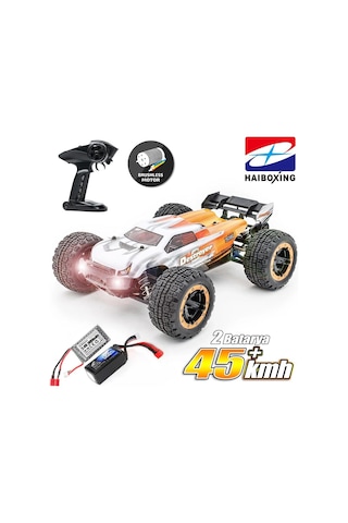 Haıboxıng 1/16th Scale 4wd Brushless Truck Uzaktan Kumandalı Araba Rtr Turuncu + 1300 Mah 7.4v 2s 30c Lipo Batarya